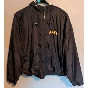 Oarsman US Army Windbreaker Field Jacket Mens 2XL 1775 Eagle Hooded READ DESCR!